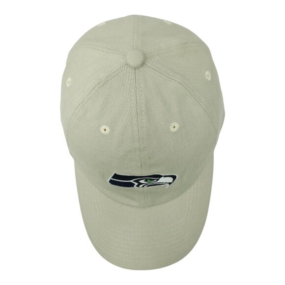 NFL Seattle Seahawks Football Adjustable Size Strapback Cap Baseball Hat Khaki - Picture 6 of 13